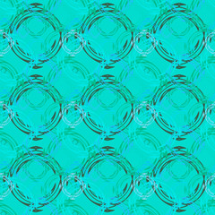 Seamless background pattern with various colored circles.