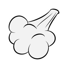 wind blow, gust smoke design isolated on white background