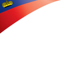 Obraz premium liechtenstein flag, vector illustration on a white background.