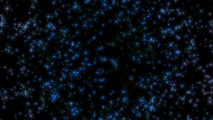 Background with a variety of multicolored stars. Big and small.