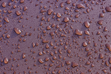 roof of the red metal and drops