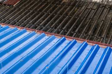 rain on the blue roof