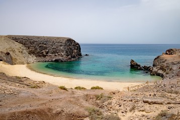 Playa Papagayo, Lanzarote, Kanarische Inseln, Spanien 