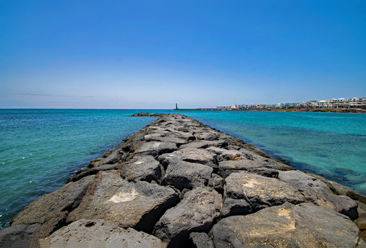 Playa de las Cucharas, Lanzarote, Kanarische Inseln, Spanien 