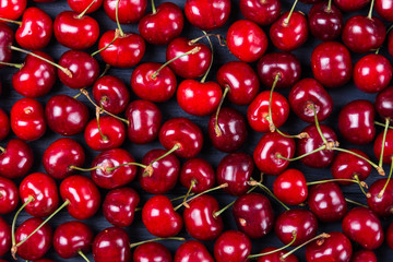 Fresh sweet cherries