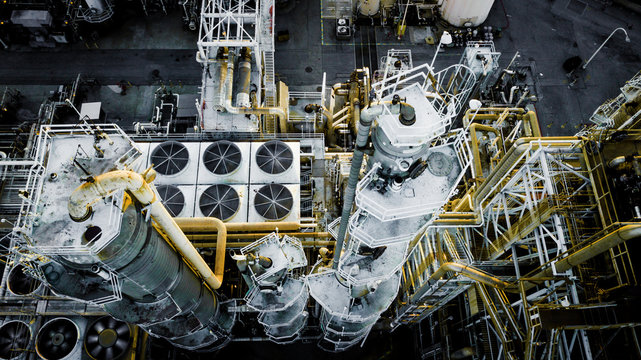 Oil Refinery from above