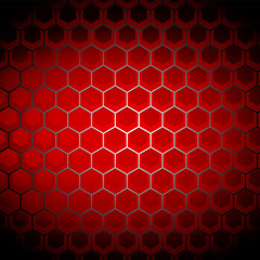 Red honeycomb background
