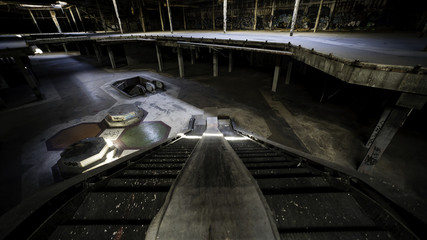 Abandoned Mall with Escalators 