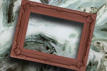 Composite image of empty photo frame