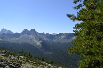 Obraz premium landscape mountains nature sky rock valley