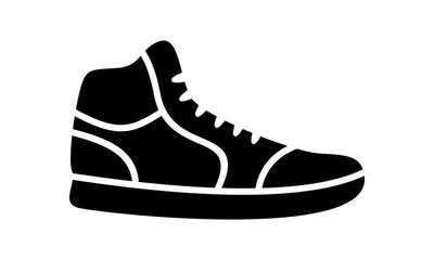 Running shoes icon fitness. Simple style sneaker.