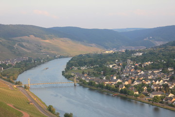 Fototapeta na wymiar Panorama Wehlen Brücke