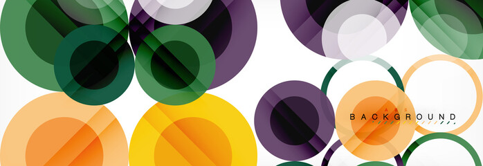 Circle composition abstract background
