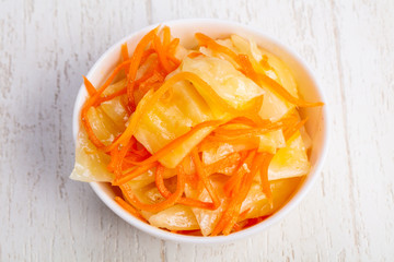 Tasty fermented cabbage