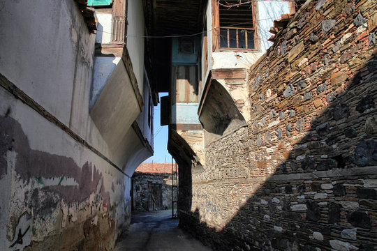 Famous Kula's homes. Kula is an old Anatolia town in Manisa, Turkey