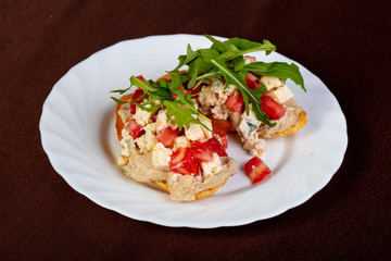 Bruschetta with cheese