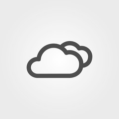 Modern weather icon. Flat vector symbols on background.
