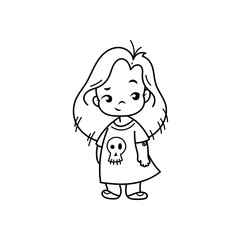 6497729 Cutest kid. Illustration isolated on white background. Design element for print, t-shirt, poster, card, banner.