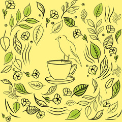 cafe sketch illustration 