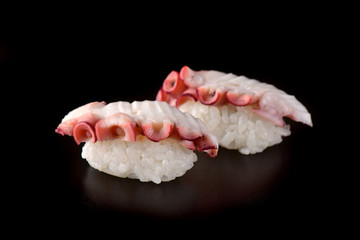 Octopus nigiri sushi couple