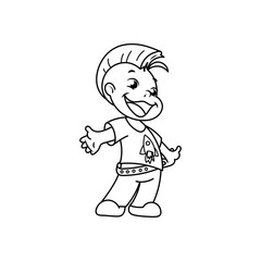 6497732 Cutest kid. Illustration isolated on white background. Design element for print, t-shirt, poster, card, banner.