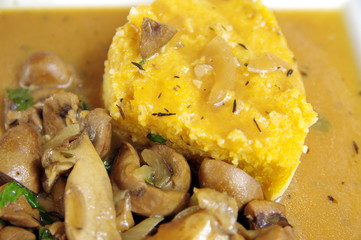 Rognons et polenta 