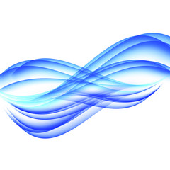 wavy abstract background blue waves on white background