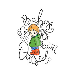 6497736 Cutest kid. Illustration isolated on white background. Design element for print, t-shirt, poster, card, banner.