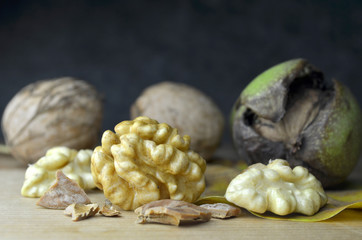 Fresh Walnut autumn time