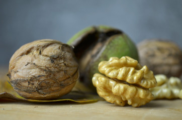Fresh Walnut autumn time