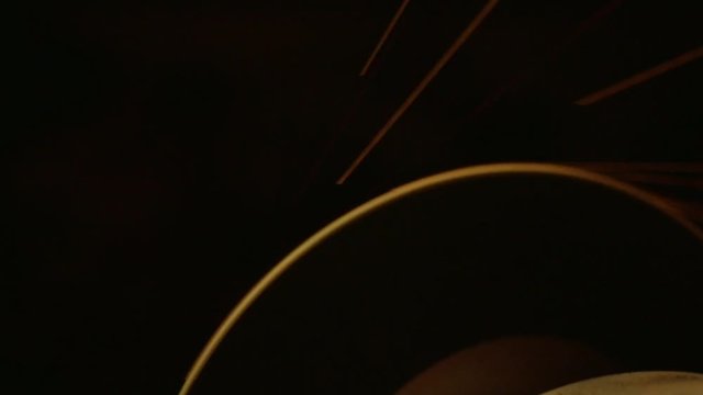 Flying Sparks From The Disk Slowmo