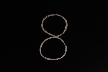 Acbt, 8, Zahl, Kreide, Nummer, Bildung, Wissen, Z&auml;hlen