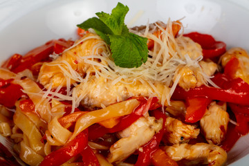 Pasta with chicken
