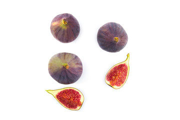 Fresh ripe fig isolated
