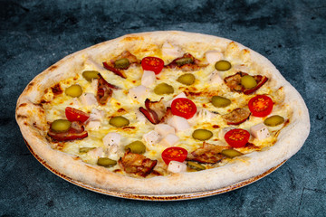 Pizza with meat