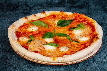 Pizza Margarita with tomato
