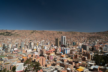 Naklejka premium La Paz Skyline in Bolivia