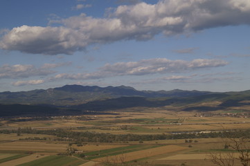 View from the hill of the  fortress - Deva, Transylvania, Romania