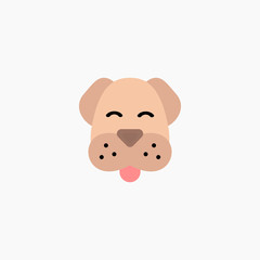 dog vector illustration, white background