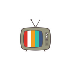 Retro TV Icon, vector illustration.