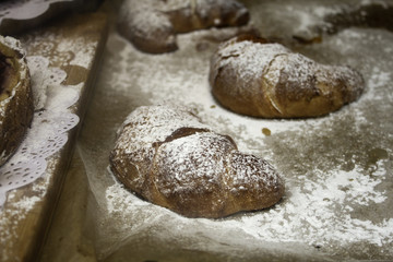 Croassant with sugar