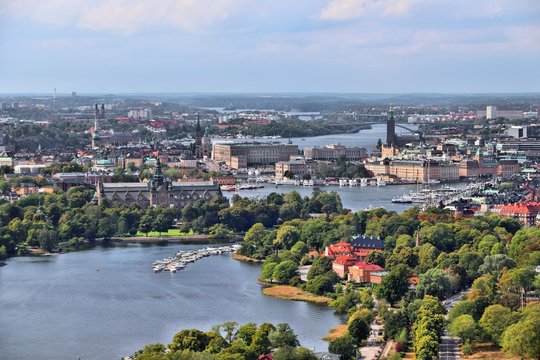 Stockholm aerial view