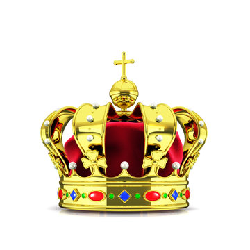 crown of the dutch monarchy, royal crown3d render