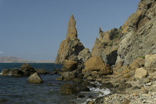 Black Sea Shore. Karadag. Побережье Чёрного моря. Карадаг