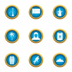 Grease icons set. Flat set of 9 grease vector icons for web isolated on white background