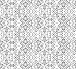 Abstract seamless black and white pattern