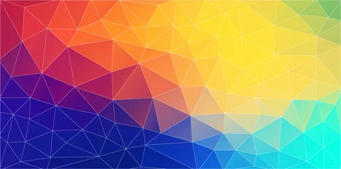 Foto auf Alu-Dibond Fresh color triangle wallpaper © igor_shmel