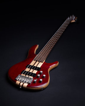 Five string electric bass guitar