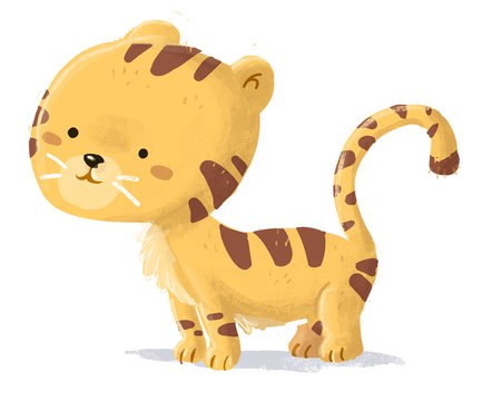 Fototapeta tigre feliz para niños
