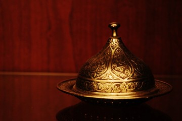 Antique copper ornament